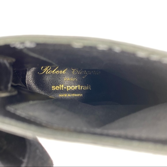 💗Robert Clergerie x Self-Portrait Patent Leather Bow Accent Boots - Picture 5 of 8